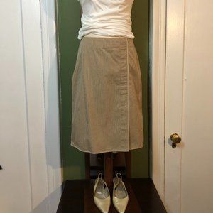 Banana Republic biege & charcoal skirt size 6